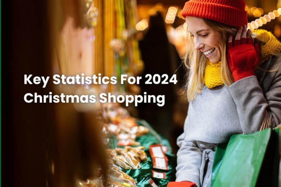 the 2024 holiday season key statistics during christmas shopping newsletter simple global